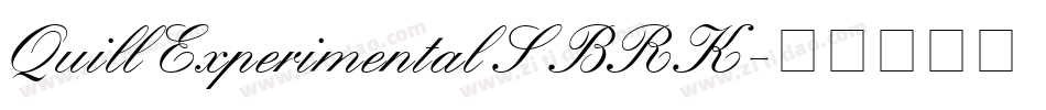 Quill Experimental S BRK字体转换